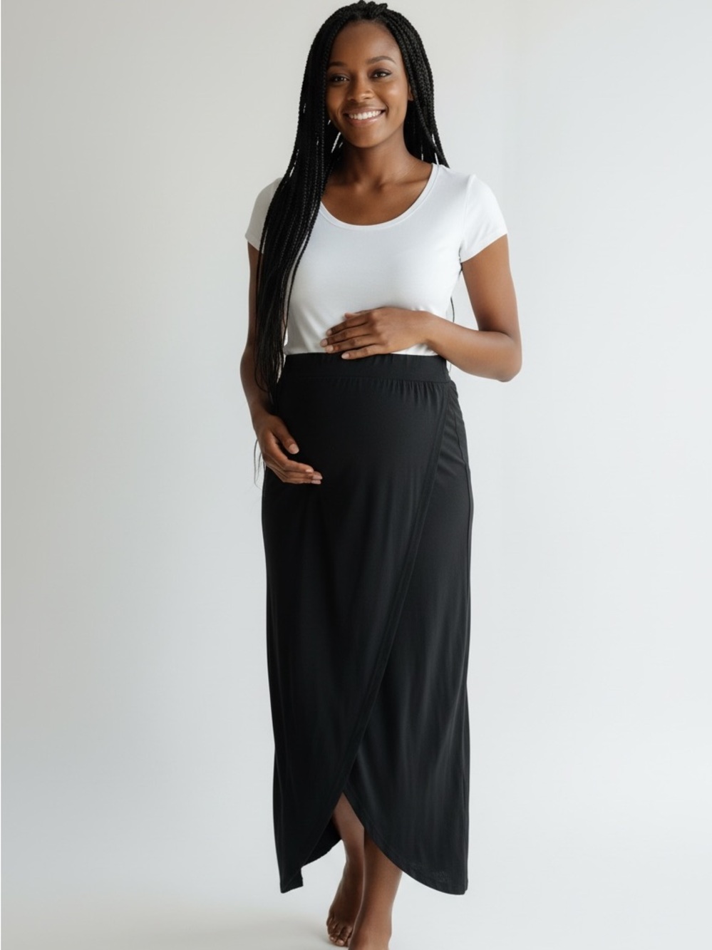 Liz Lange for Target Women’s Maternity Black Midi Skirt
Size Small